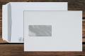 [53310] Versandtaschen mit Fenster C5 162x229 mm Haftklebend Recycling Weiß 100 g/qm 